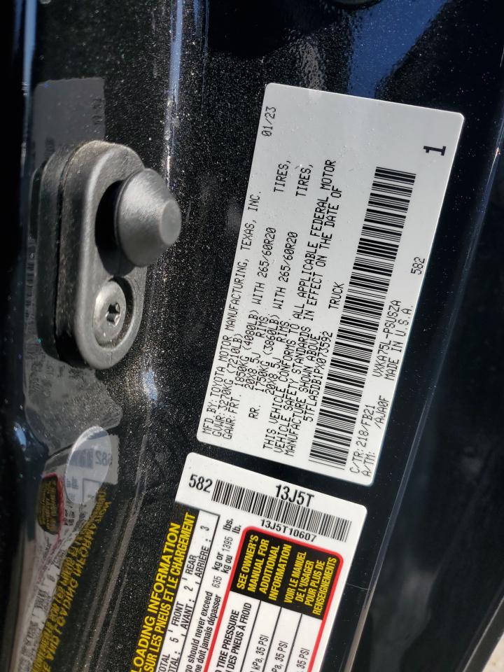 2023 TOYOTA TUNDRA CREWMAX SR VIN:5TFLA5DB1PX073592