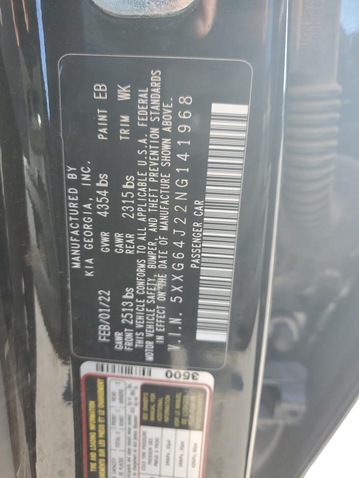 2022 KIA K5 GT LINE VIN:5XXG64J22NG141968
