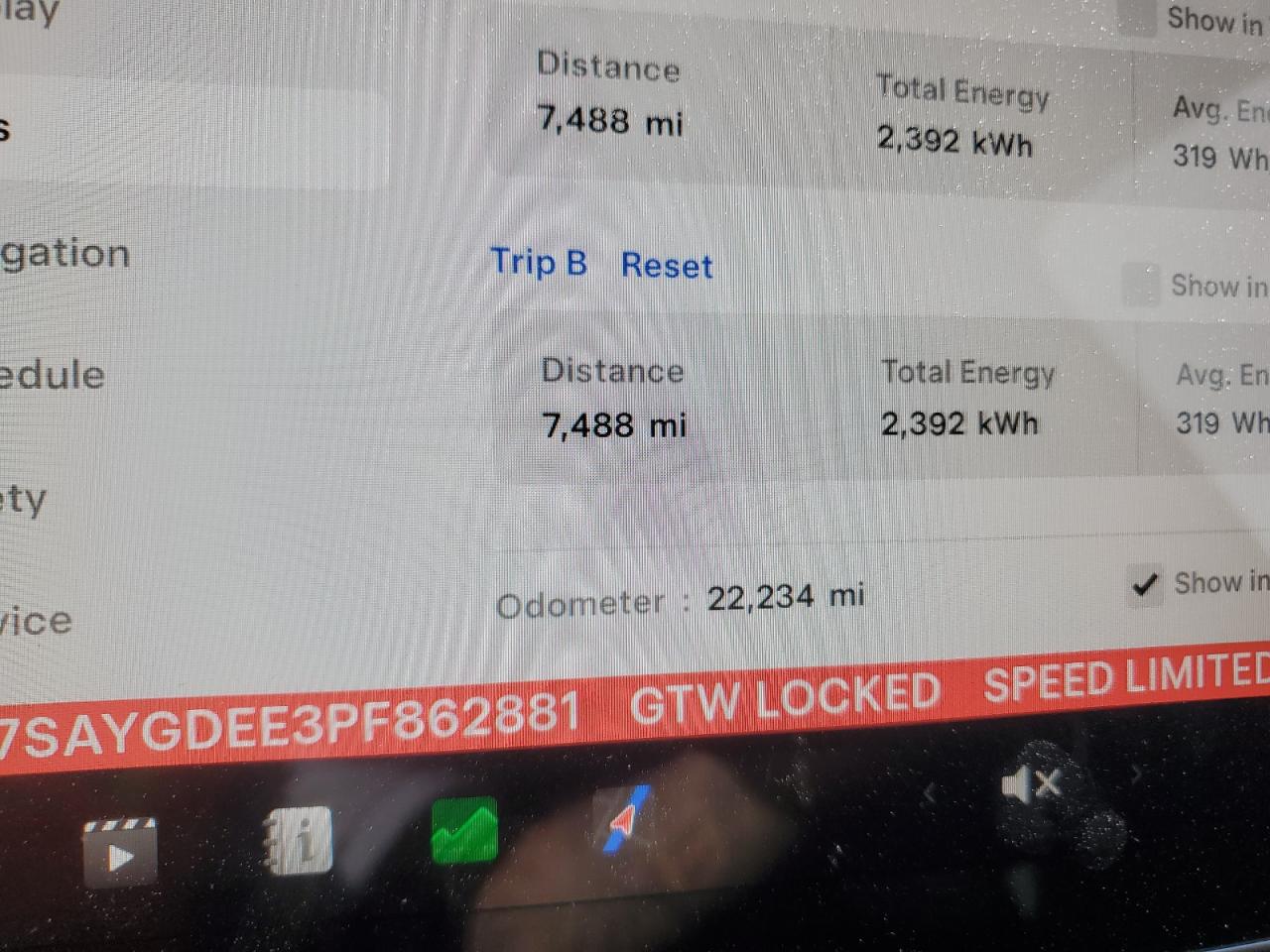 2023 TESLA MODEL Y  VIN:7SAYGDEE3PF862881