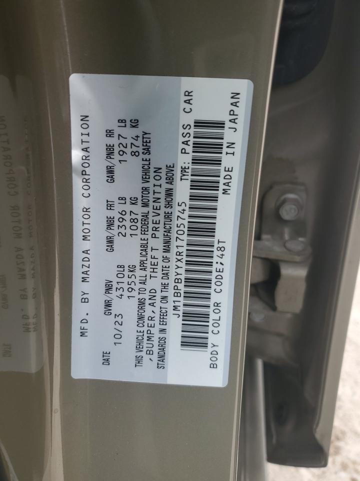 2024 MAZDA 3 CARBON TURBO VIN:JM1BPBYYXR1705745