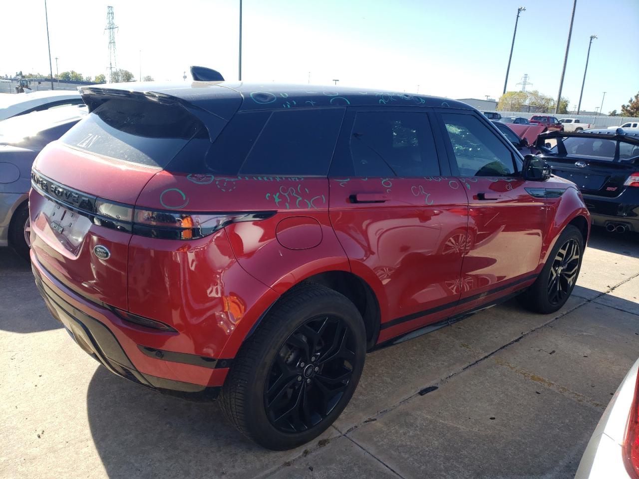 2022 LAND ROVER RANGE ROVER EVOQUE R-DYNAMIC SE VIN:SALZL2FX7NH164846
