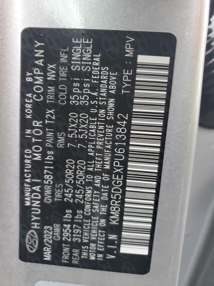 2023 HYUNDAI PALISADE LIMITED VIN:KM8R5DGEXPU613842