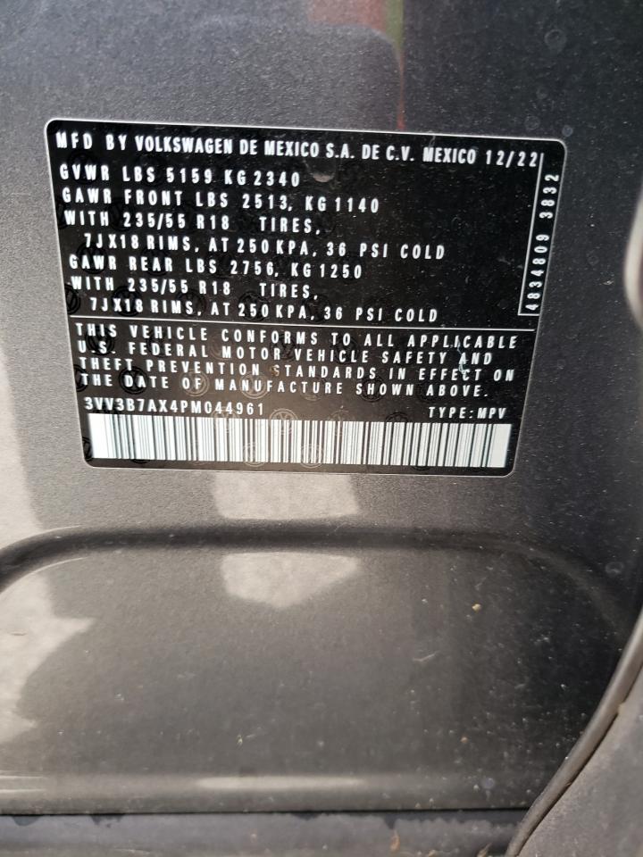2023 VOLKSWAGEN TIGUAN SE VIN:3VV3B7AX4PM044961