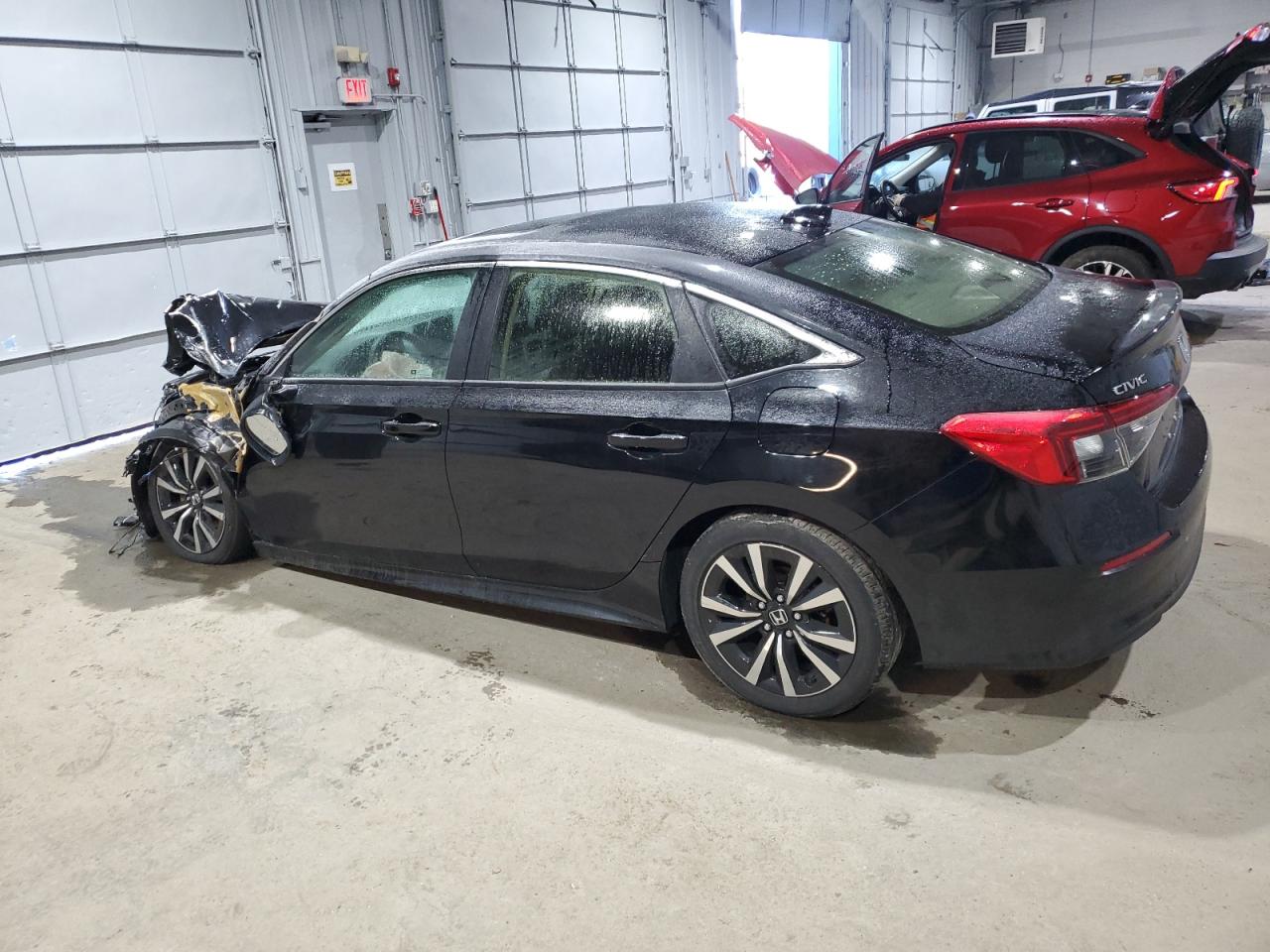 2022 HONDA CIVIC EX VIN:JHMFE1F75NX000093