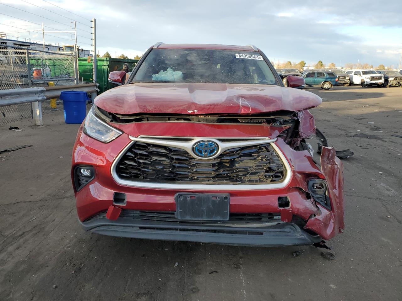 2022 TOYOTA HIGHLANDER HYBRID XLE VIN:5TDGBRCH0NS543478