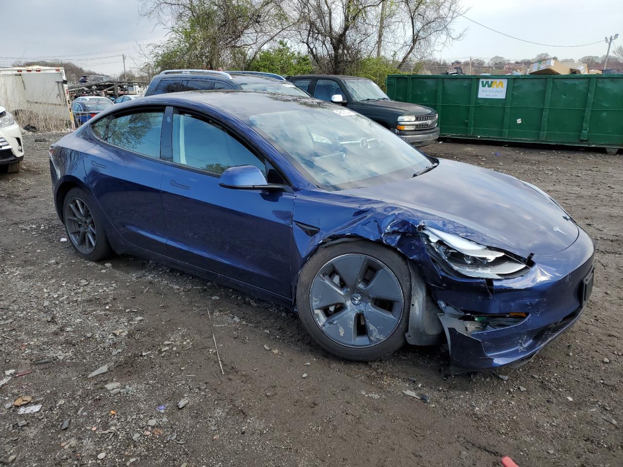 2022 TESLA MODEL 3  VIN:5YJ3E1EB5NF170443