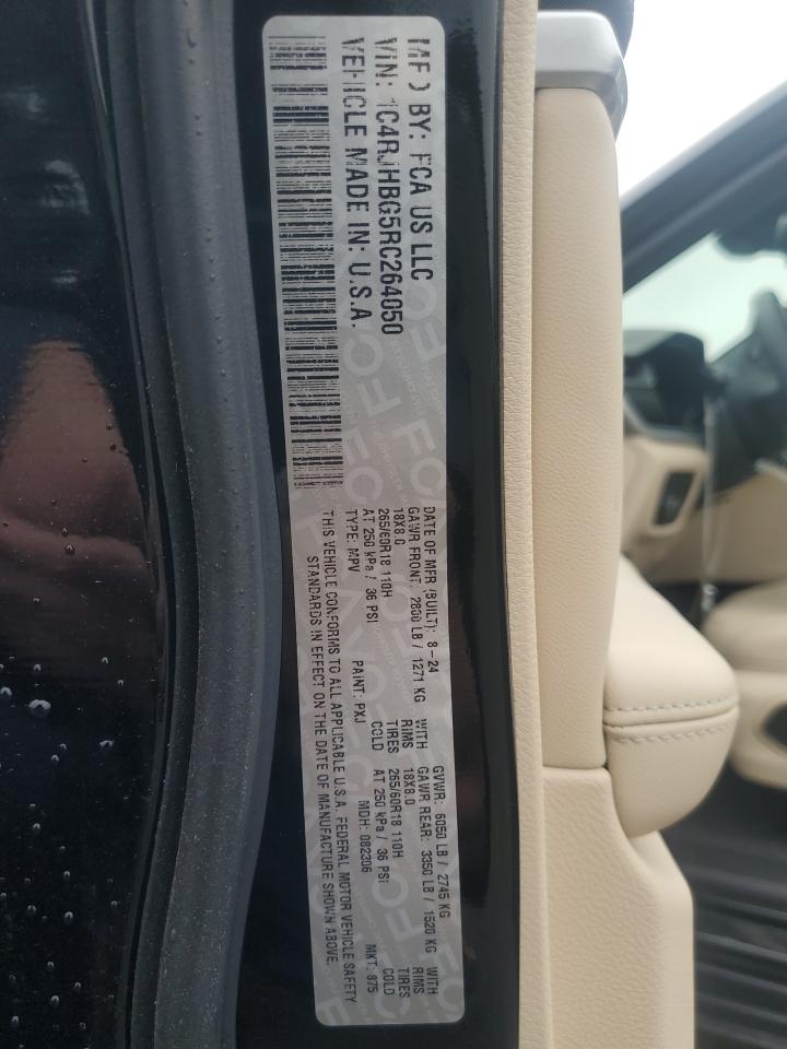 2024 JEEP GRAND CHEROKEE LIMITED VIN:1C4RJHBG5RC264050