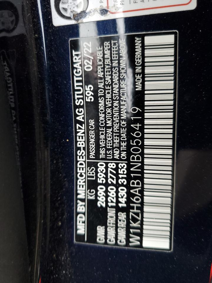 2022 MERCEDES-BENZ E 450 4M ALL TERRAIN VIN:W1KZH6AB1NB056419