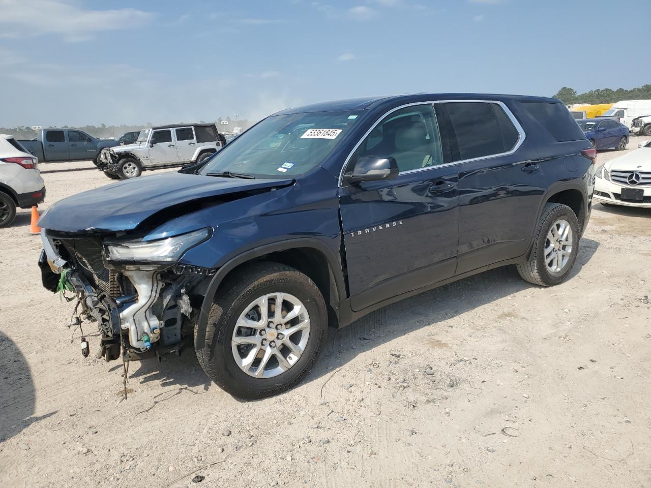 2022 CHEVROLET TRAVERSE LS VIN:1GNERFKW7NJ169151