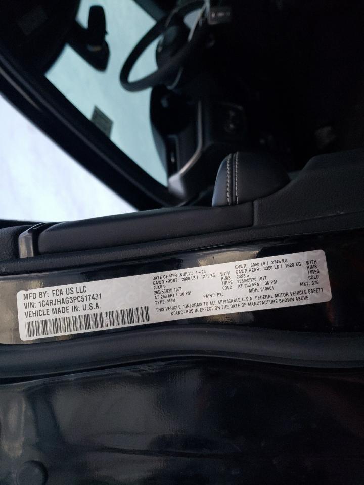 2023 JEEP GRAND CHEROKEE LAREDO VIN:1C4RJHAG3PC517431