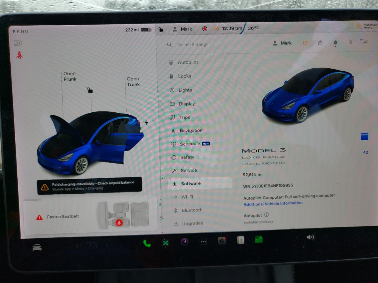 2022 TESLA MODEL 3  VIN:5YJ3E1EB4NF105955