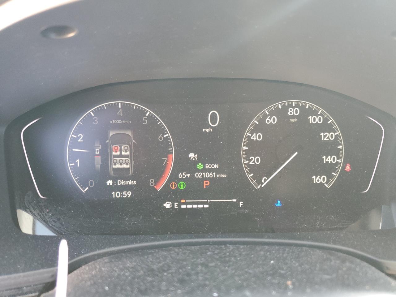 2022 HONDA CIVIC SPORT VIN:2HGFE2F50NH608261