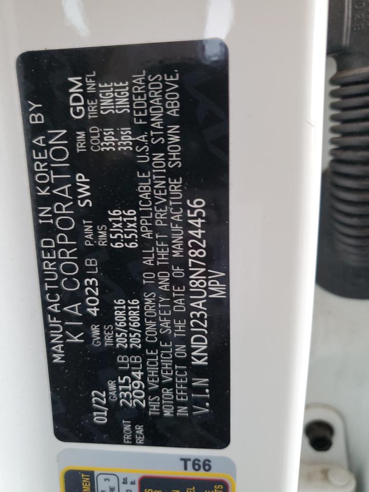 2022 KIA SOUL LX VIN:KNDJ23AU8N7824456