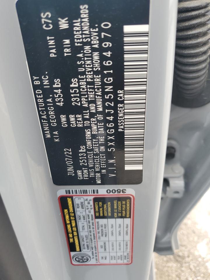 2022 KIA K5 GT LINE VIN:5XXG64J25NG164970