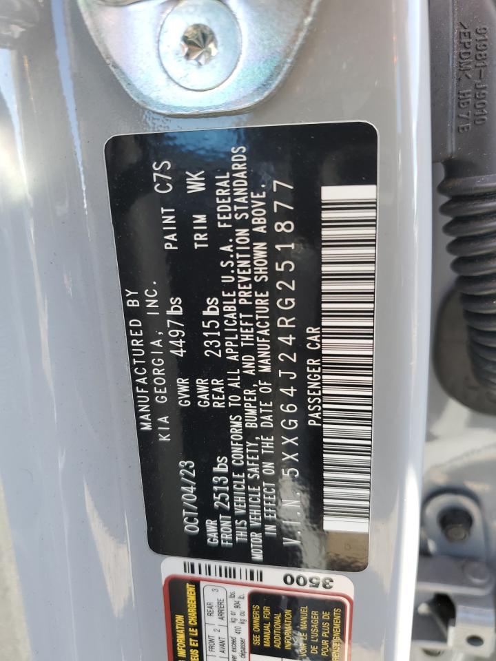 2024 KIA K5 GT LINE VIN:5XXG64J24RG251877