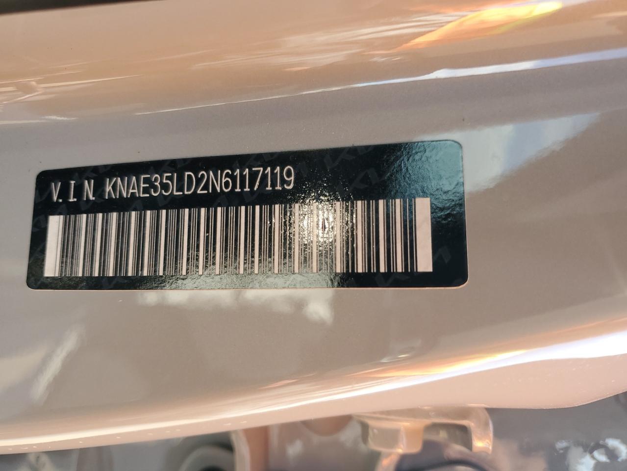 2022 KIA STINGER GT LINE VIN:KNAE35LD2N6117119