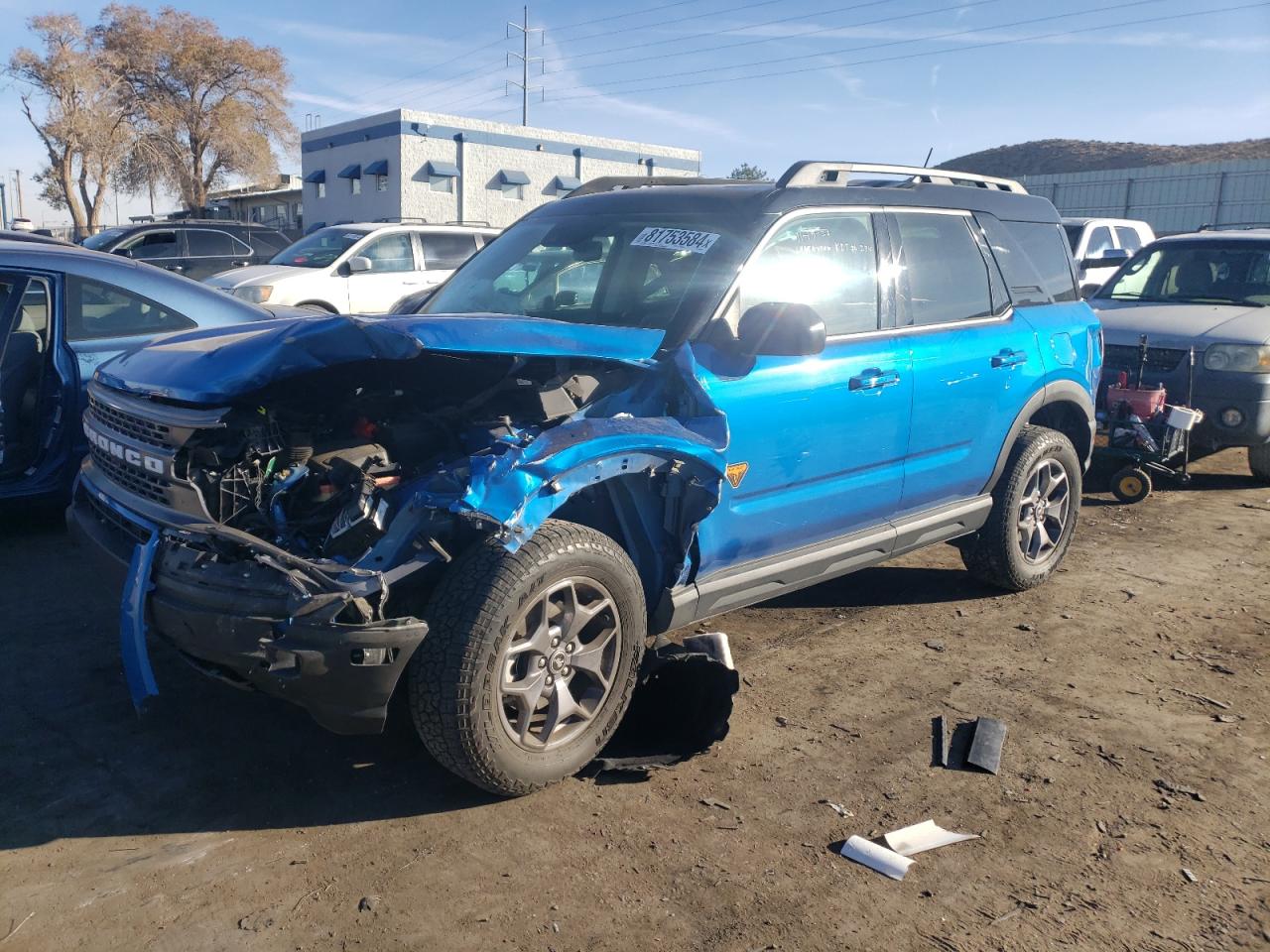 2022 FORD BRONCO SPORT BADLANDS VIN:3FMCR9D97NRD46422