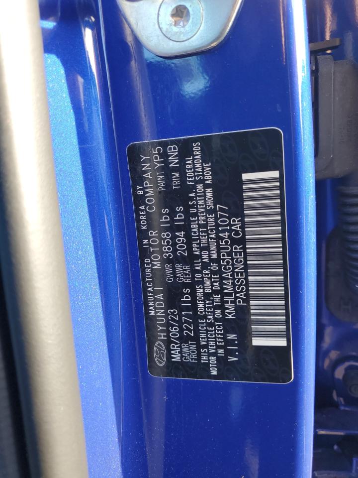 2023 HYUNDAI ELANTRA SEL VIN:5UXTR7C50KLF29583