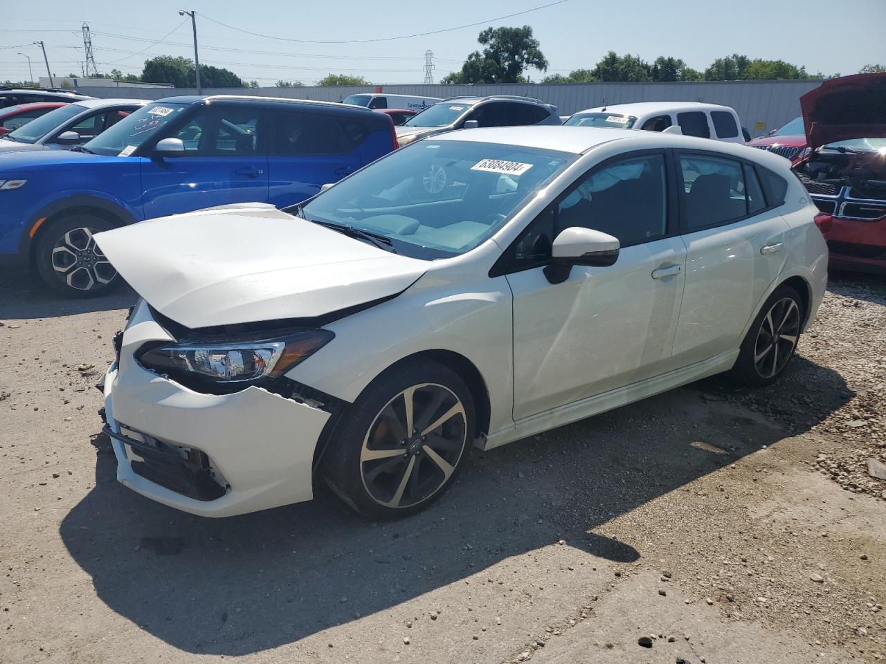 2022 SUBARU IMPREZA SPORT VIN:4S3GTAJ60N1714307