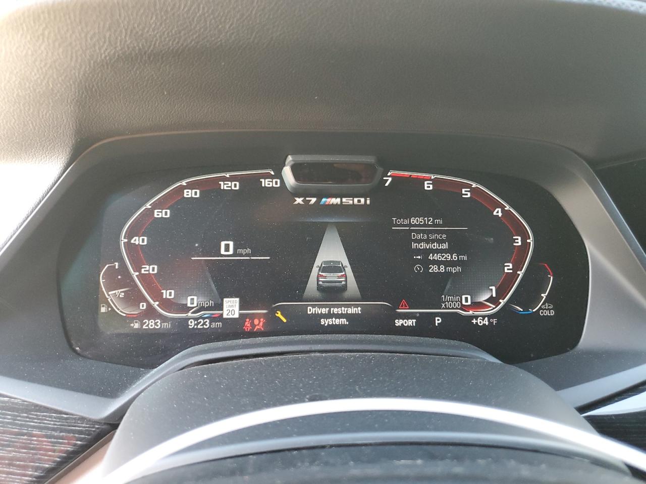 2022 BMW X7 M50I VIN:5UXCX6C02N9K42099