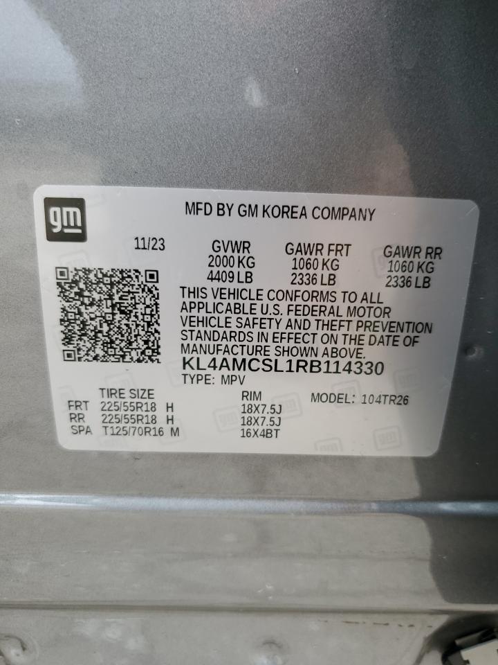 2024 BUICK ENCORE GX PREFERRED VIN:KL4AMCSL1RB114330