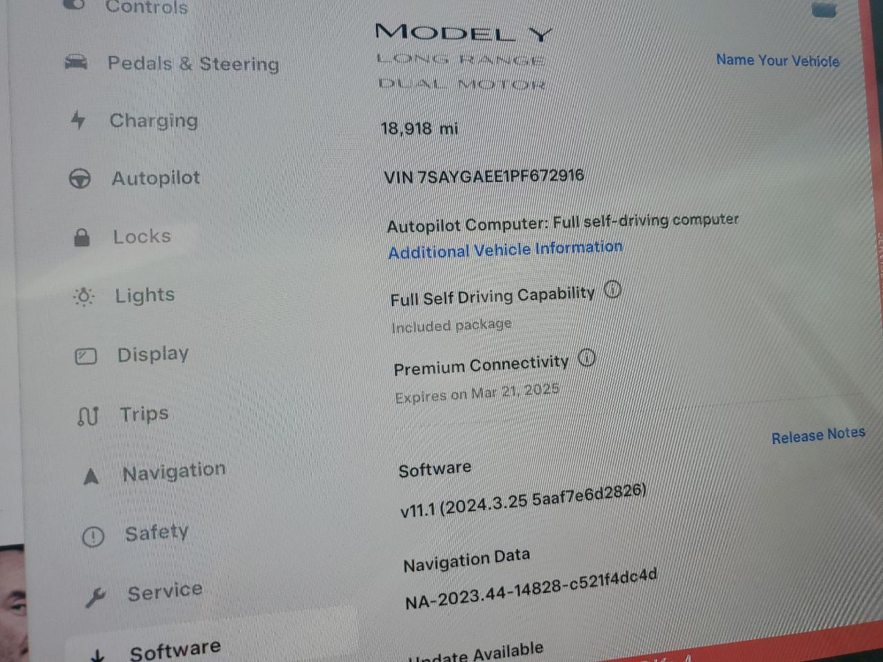 2023 TESLA MODEL Y  VIN:7SAYGAEE1PF672916