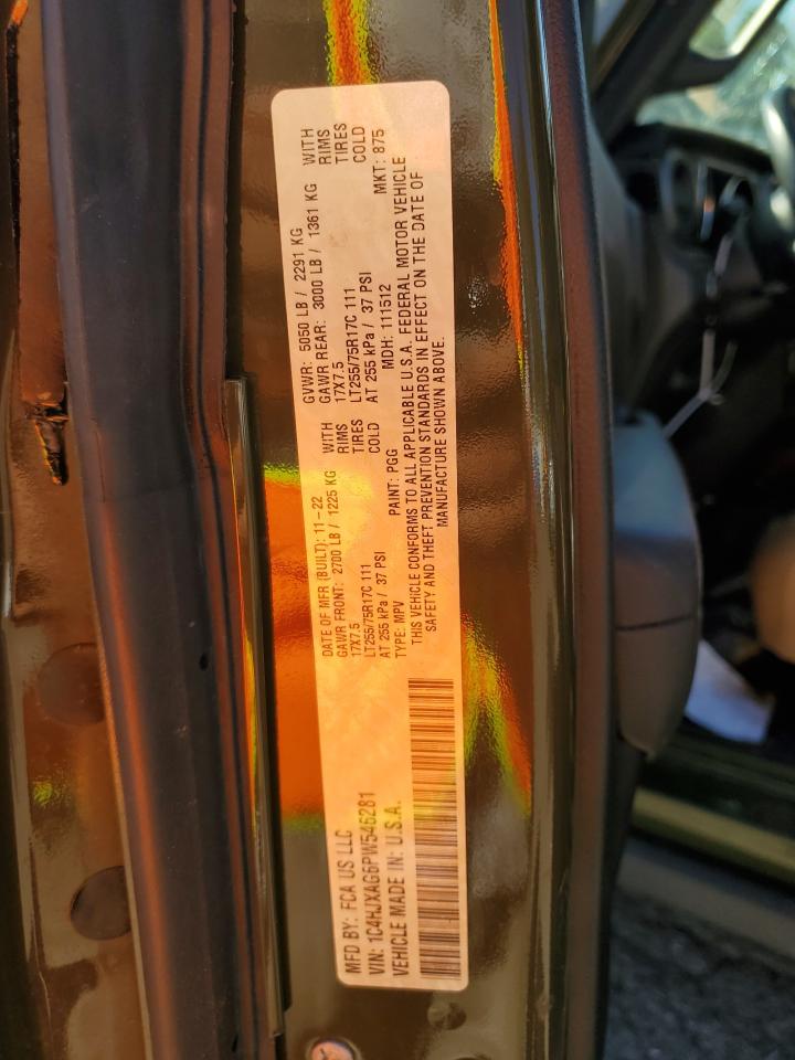 2023 JEEP WRANGLER SPORT VIN:1C4HJXAG6PW546281