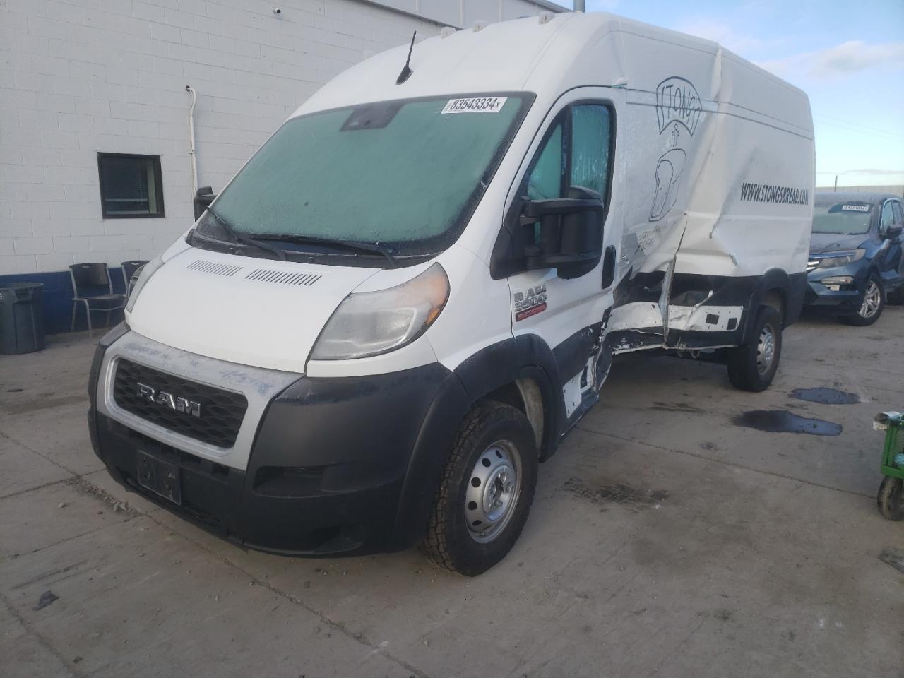 2022 RAM PROMASTER 3500 3500 HIGH VIN:3C6MRVHG3NE124498