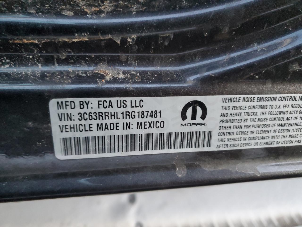 2024 RAM 3500 BIG HORN VIN:3C63RRHL1RG187481