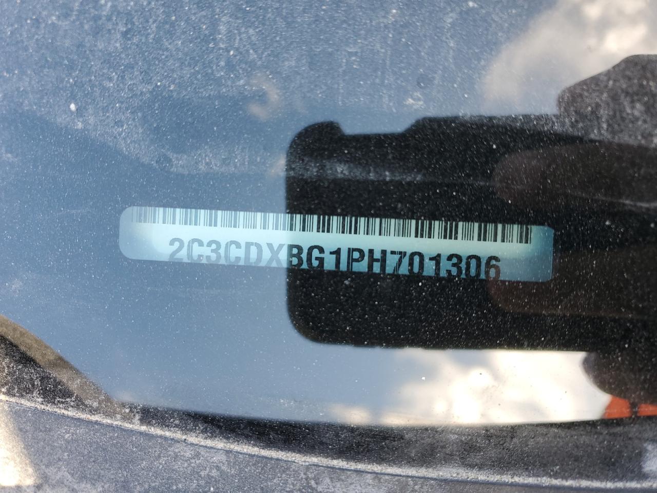 2023 DODGE CHARGER SXT VIN:2C3CDXBG1PH701306