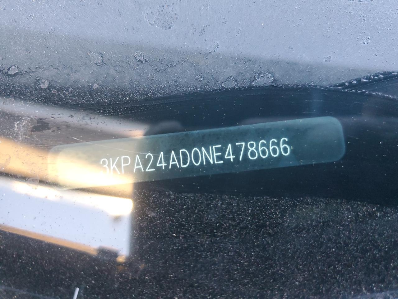 2022 KIA RIO LX VIN:3KPA24AD0NE478666