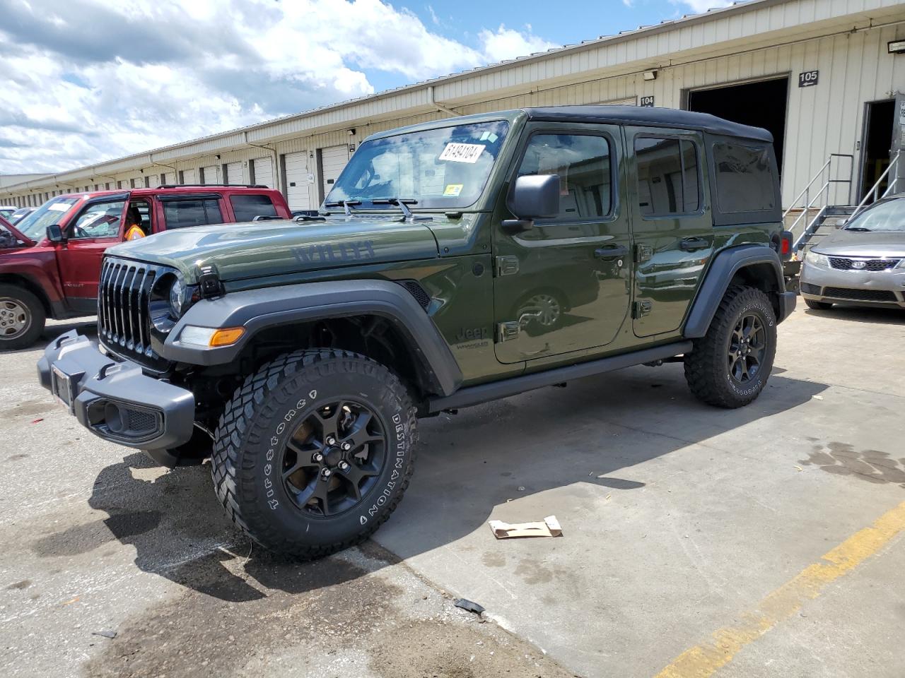 2022 JEEP WRANGLER UNLIMITED SPORT VIN:1C4HJXDG3NW218213