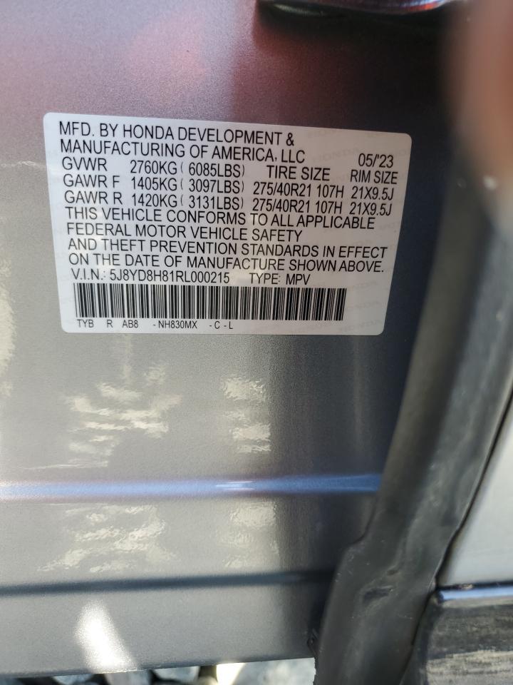 2024 ACURA MDX TYPE S ADVANCE VIN:5J8YD8H81RL000215