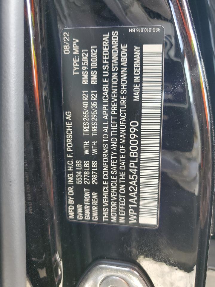 2023 PORSCHE MACAN BASE VIN:WP1AA2A54PLB00990