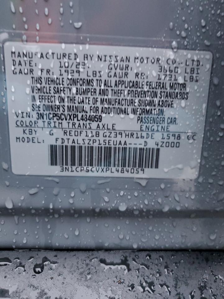 2023 NISSAN KICKS SV VIN:3N1CP5CVXPL484059