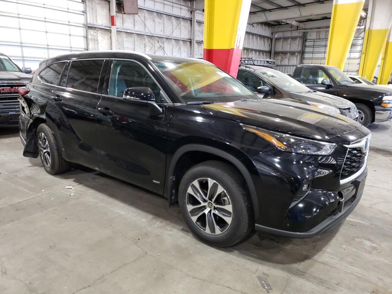 2022 TOYOTA HIGHLANDER HYBRID XLE VIN:5TDGBRCH9NS545102