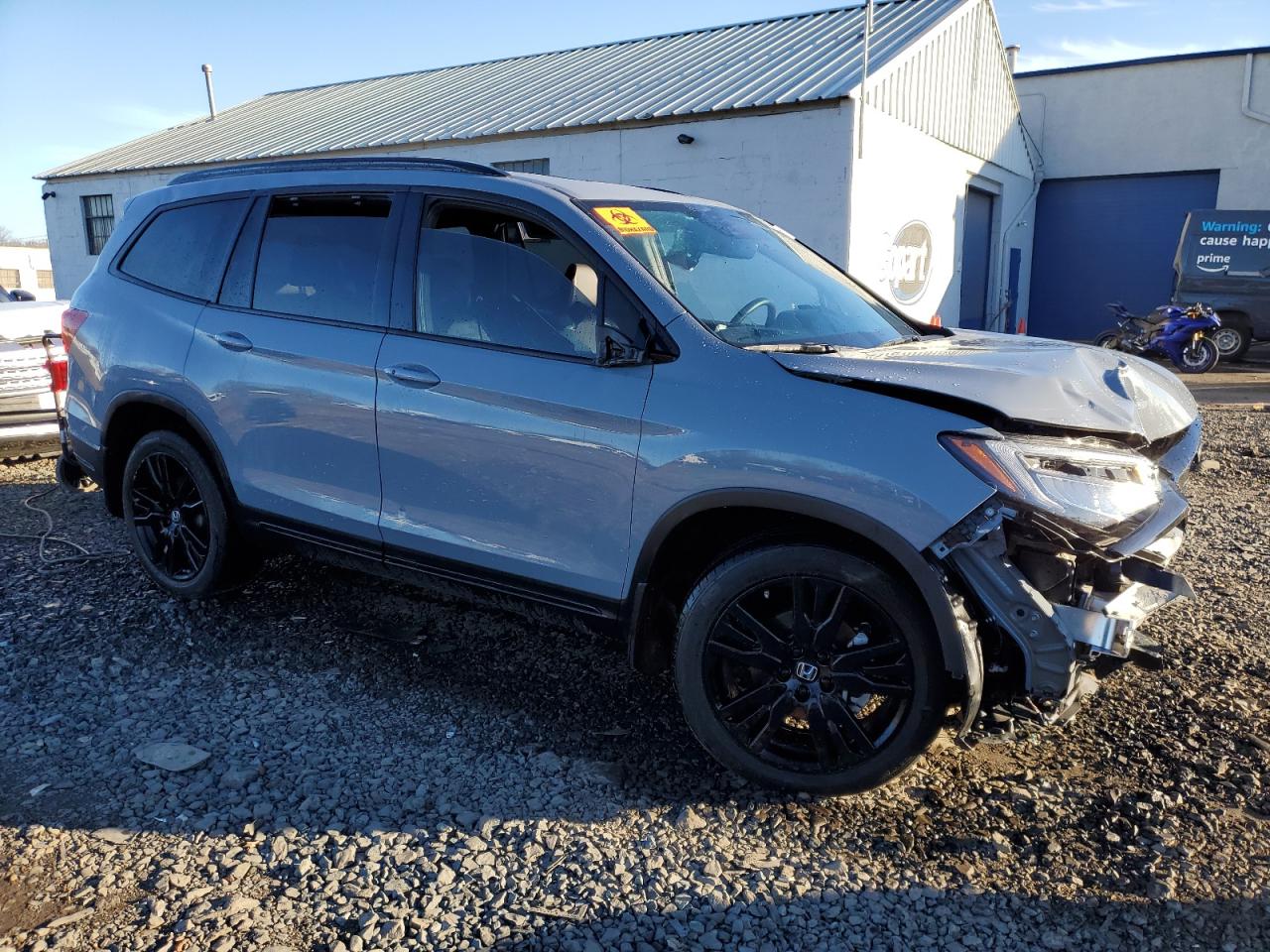 2022 HONDA PILOT BLACK VIN:5FNYF6H78NB070506