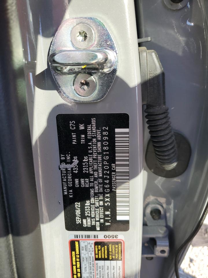2023 KIA K5 GT LINE VIN:5XXG64J20PG180982