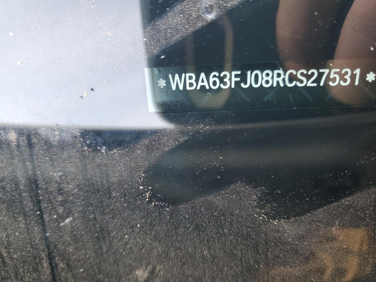 2024 BMW 540 XI VIN:WBA63FJ08RCS27531