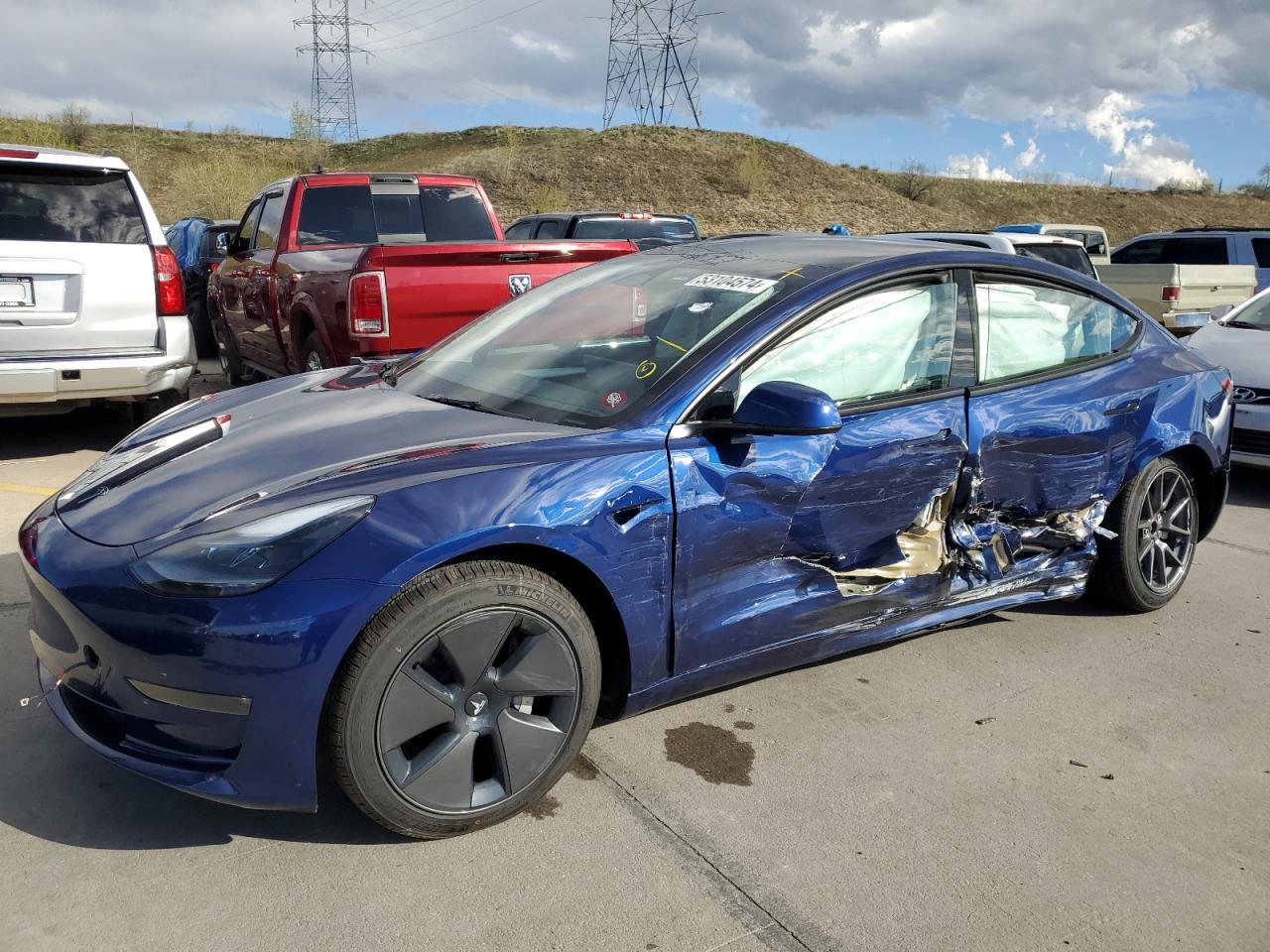 2023 TESLA MODEL 3  VIN:5YJ3E1EB5PF661548