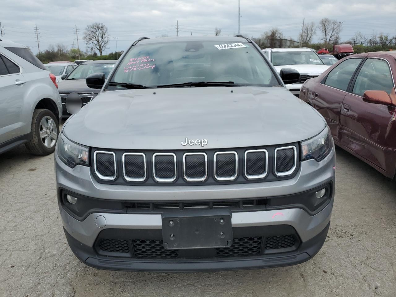 2022 JEEP COMPASS LATITUDE VIN:3C4NJCBB2NT229177