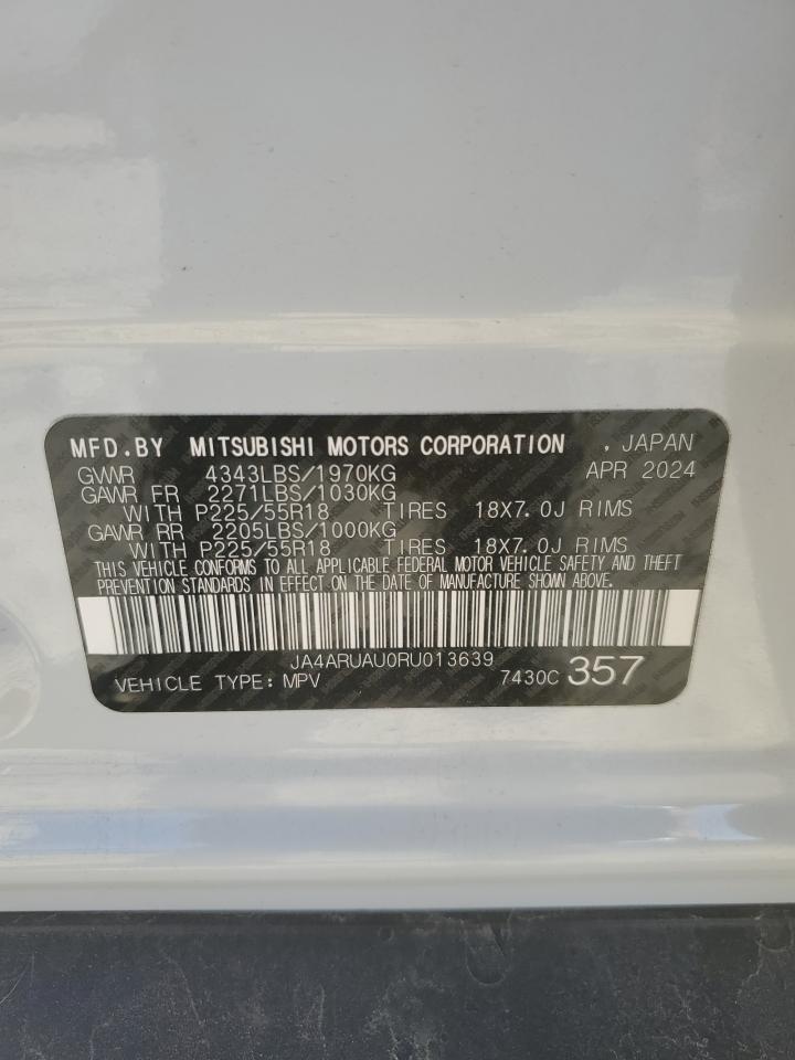 2024 MITSUBISHI OUTLANDER SPORT S/SE VIN:JA4ARUAU0RU013639