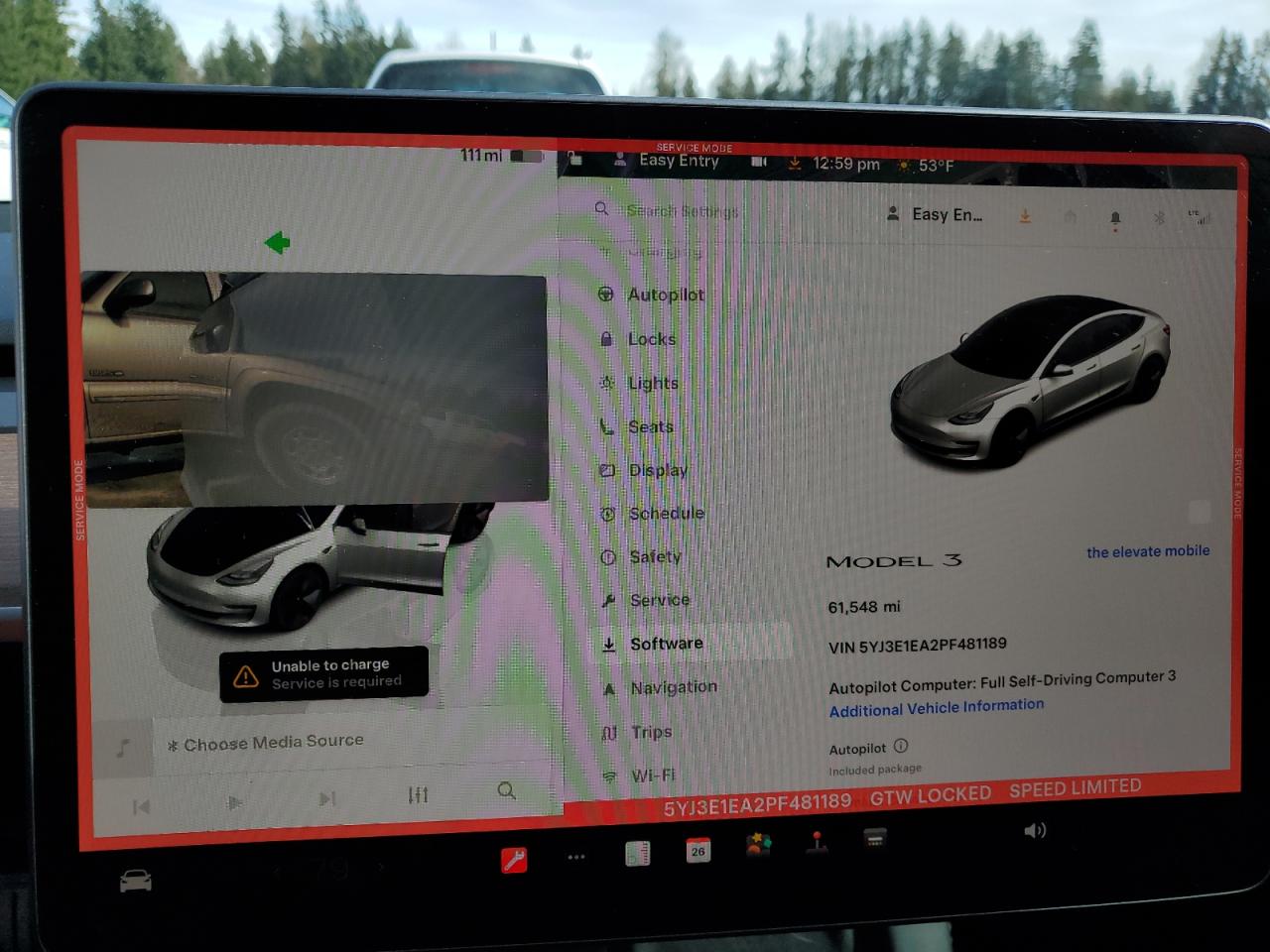 2023 TESLA MODEL 3  VIN:5YJ3E1EA2PF481189