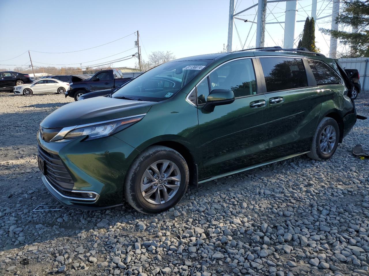 2022 TOYOTA SIENNA XLE VIN:5TDYSKFCXNS071401