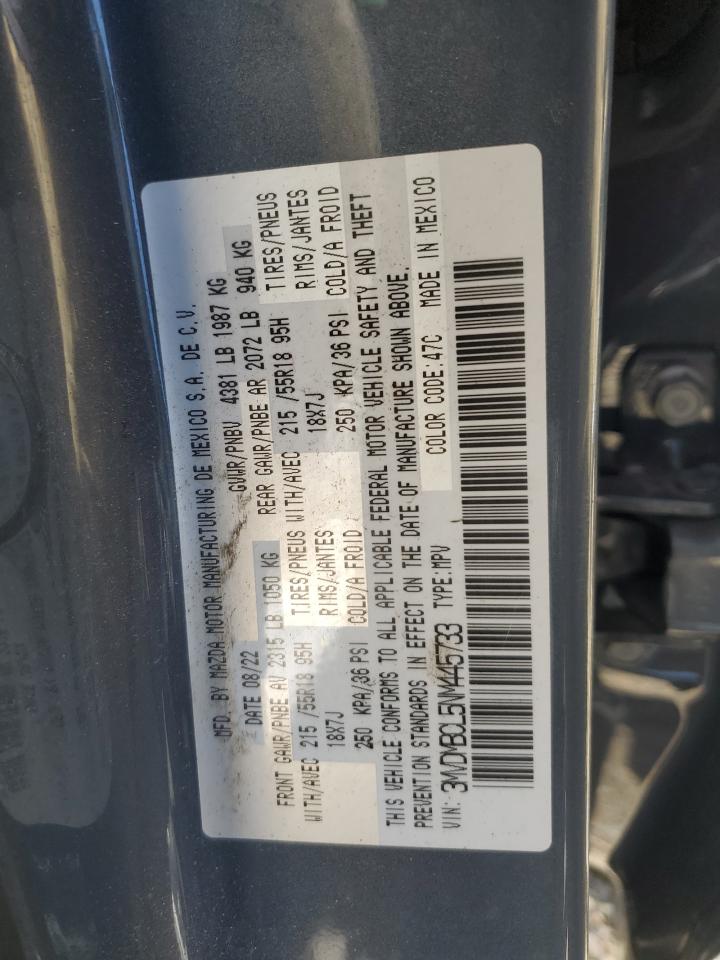 2022 MAZDA CX-30 PREFERRED VIN:3MVDMBCL5NM445733