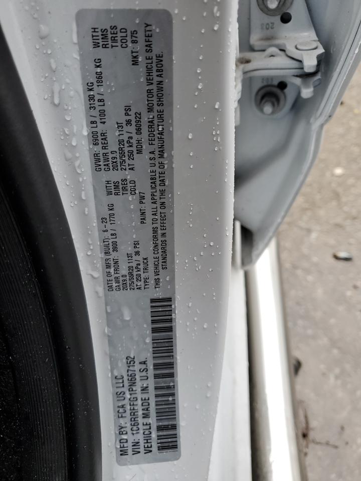 2023 RAM 1500 BIG HORN/LONE STAR VIN:1C6RRFFG1PN667152