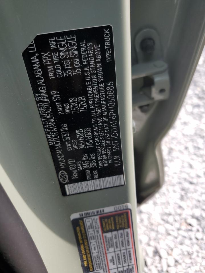 2023 HYUNDAI SANTA CRUZ SEL PREMIUM VIN:5NTJDDAF6PH050886