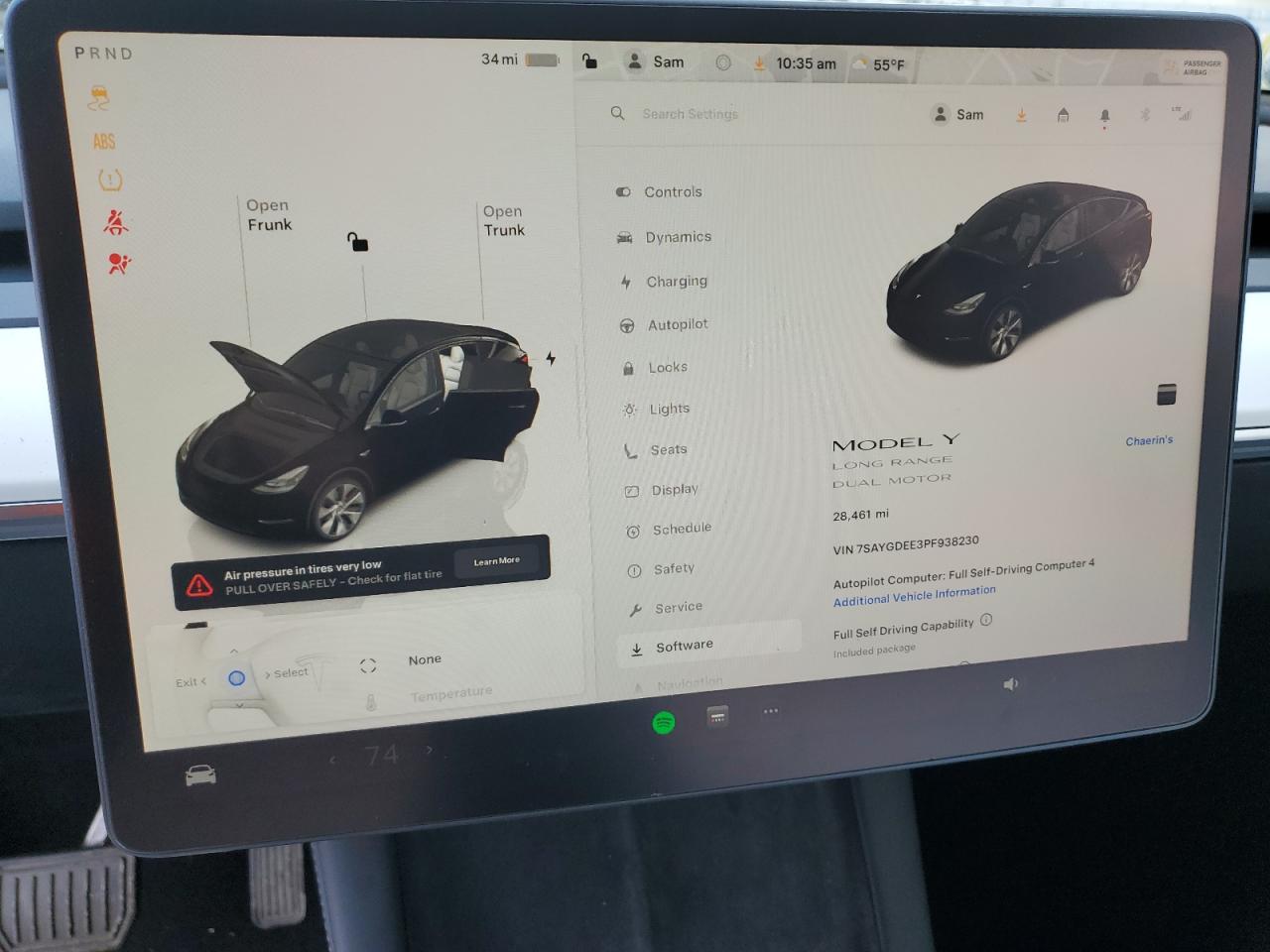 2023 TESLA MODEL Y  VIN:7SAYGDEE3PF938230