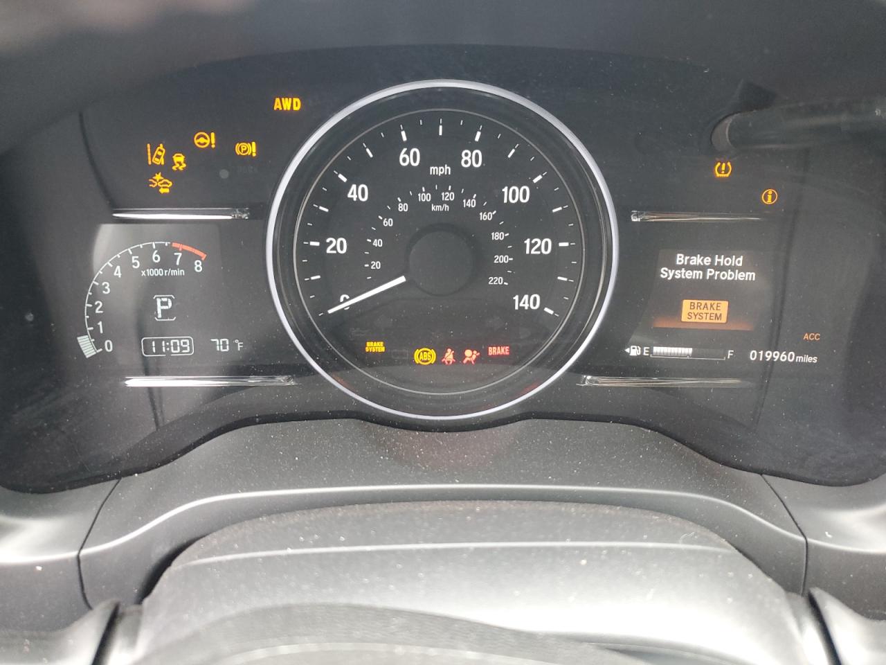 2022 HONDA HR-V EXL VIN:3CZRU6H72NM731382
