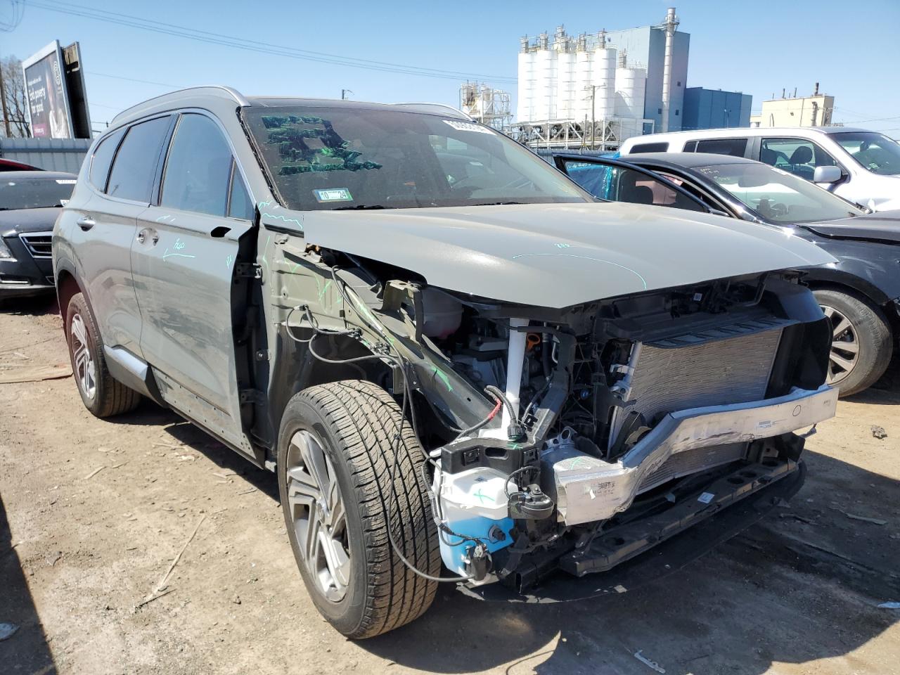 2022 HYUNDAI SANTA FE SEL VIN:5NMS3DAJ5NH460678